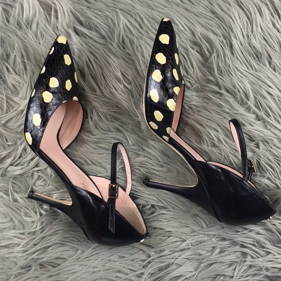 Kate Spade Dotted Ankle Strap D’orsay Pump 7 - Picture 7 of 8